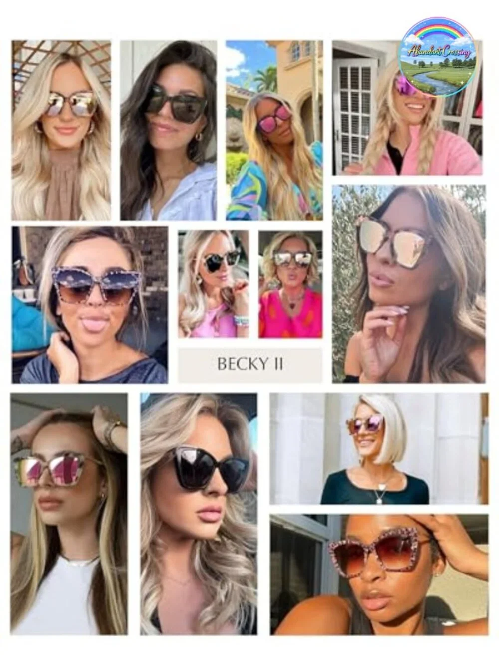 Oversized Cat Eye Sunglasses Polarized Acetate UVA/UVB Protection